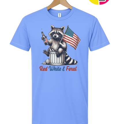 Red White And Feral Tee