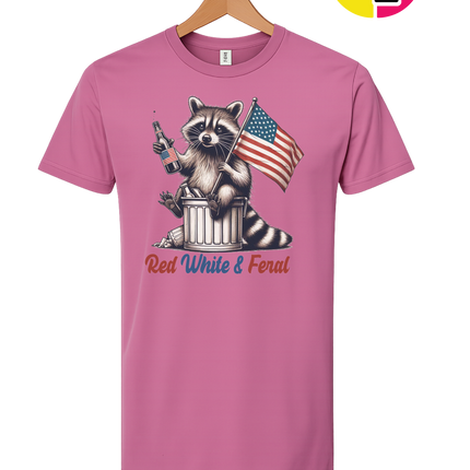 Red White And Feral Tee