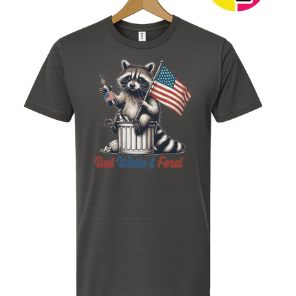 Red White And Feral Tee