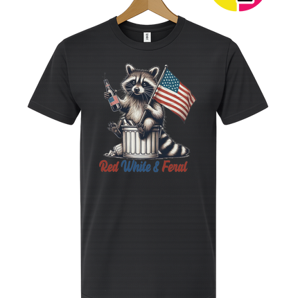 Red White And Feral Tee