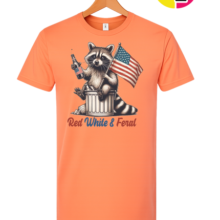 Red White And Feral Tee