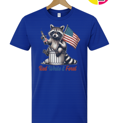 Red White And Feral Tee