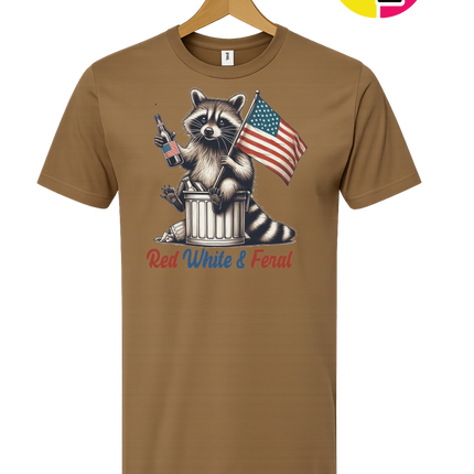 Red White And Feral Tee