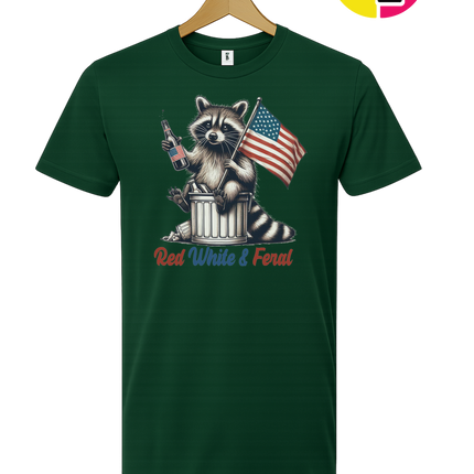 Red White And Feral Tee