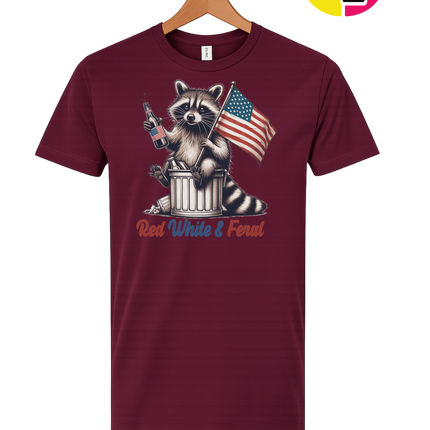 Red White And Feral Tee