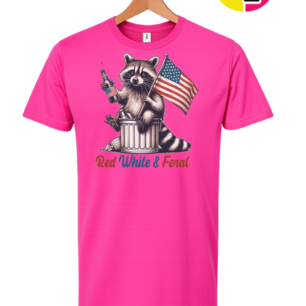 Red White And Feral Tee