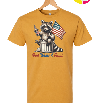 Red White And Feral Tee