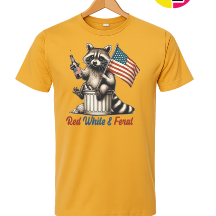 Red White And Feral Tee