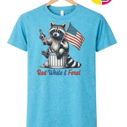 Red White And Feral Tee