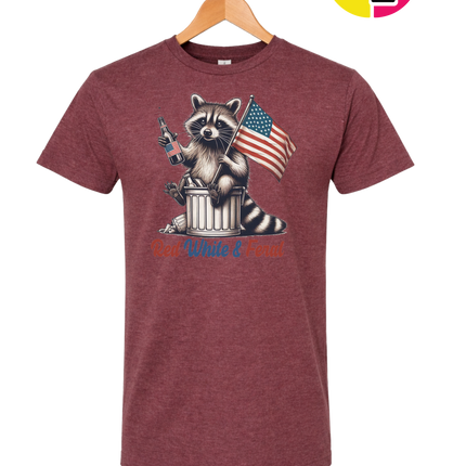 Red White And Feral Tee