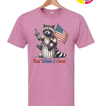 Red White And Feral Tee