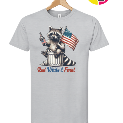Red White And Feral Tee