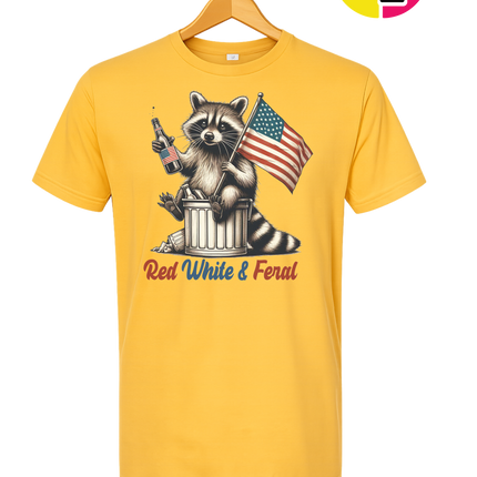 Red White And Feral Tee