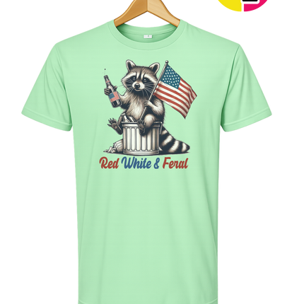 Red White And Feral Tee