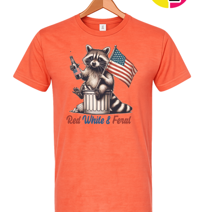 Red White And Feral Tee