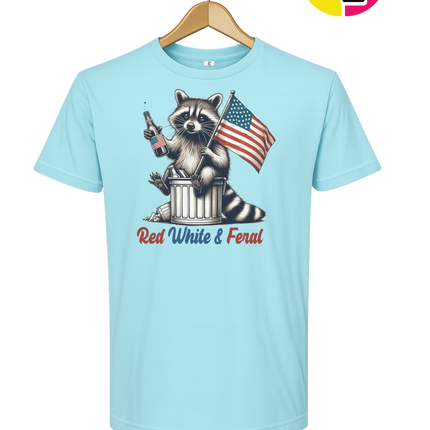 Red White And Feral Tee