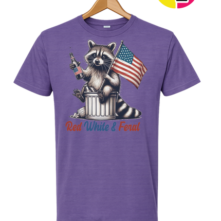 Red White And Feral Tee