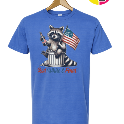 Red White And Feral Tee