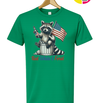 Red White And Feral Tee