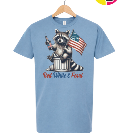 Red White And Feral Tee