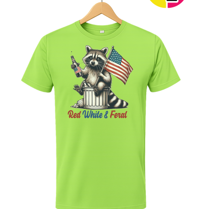 Red White And Feral Tee