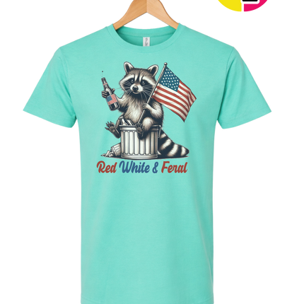 Red White And Feral Tee