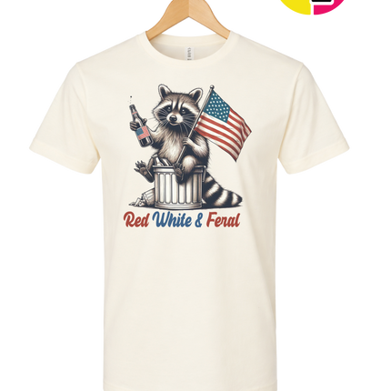 Red White And Feral Tee