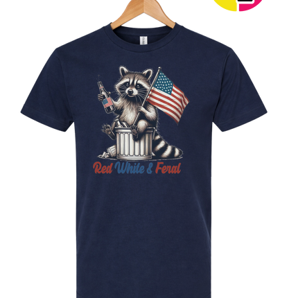 Red White And Feral Tee