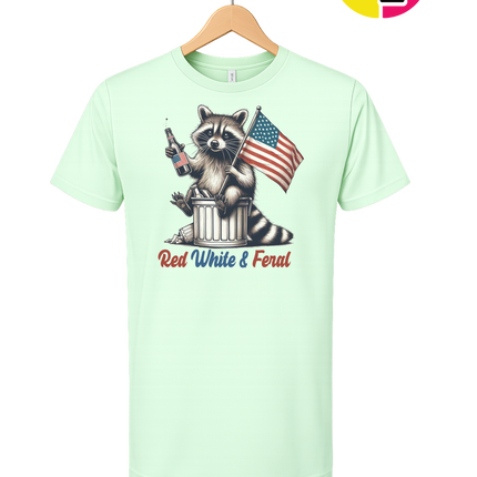 Red White And Feral Tee