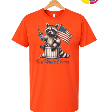 Red White And Feral Tee