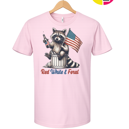 Red White And Feral Tee