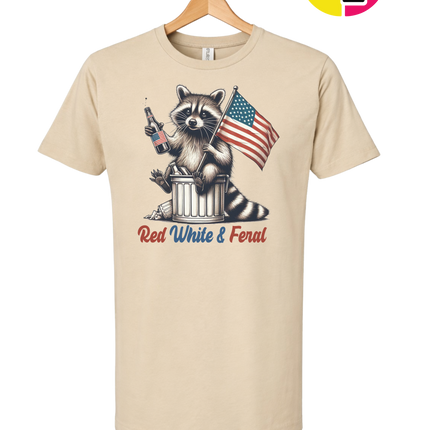 Red White And Feral Tee