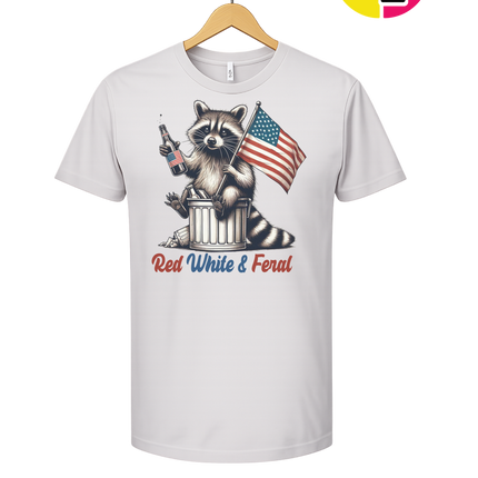 Red White And Feral Tee