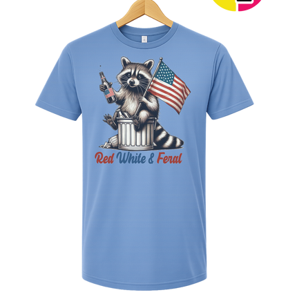 Red White And Feral Tee