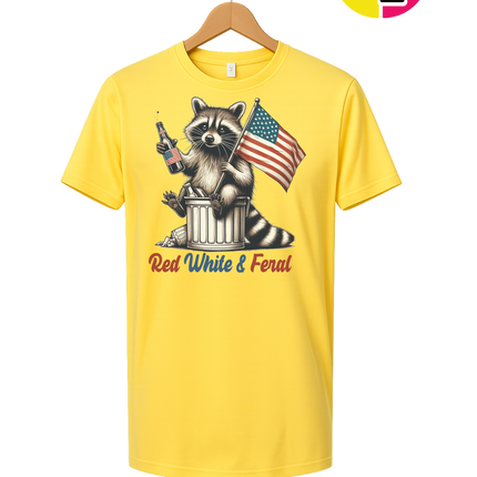 Red White And Feral Tee