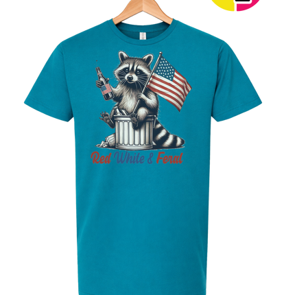 Red White And Feral Tee