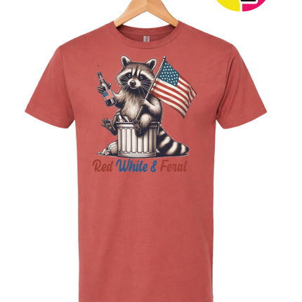 Red White And Feral Tee