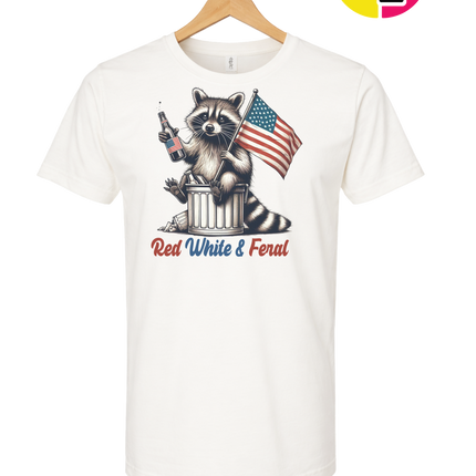 Red White And Feral Tee