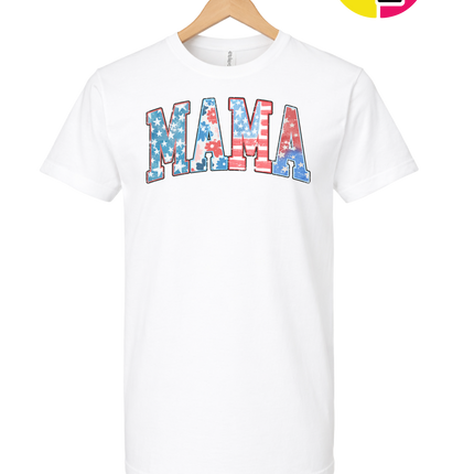 American Flag MAMA Tee
