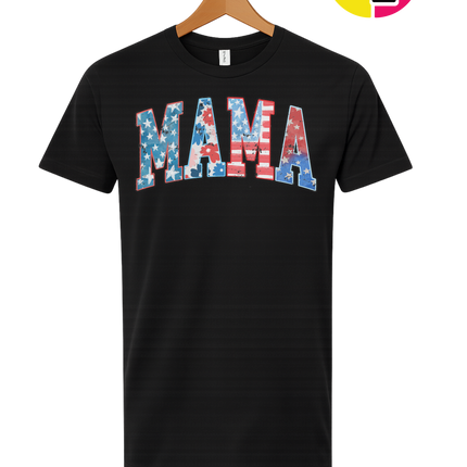 American Flag MAMA Tee
