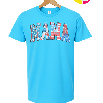 American Flag MAMA Tee
