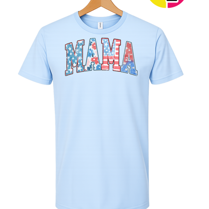 American Flag MAMA Tee