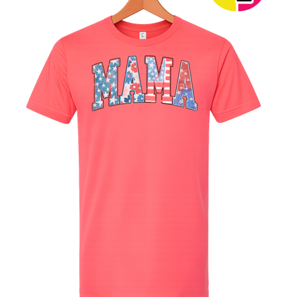American Flag MAMA Tee