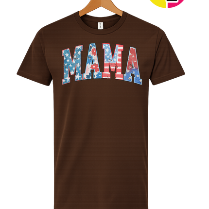 American Flag MAMA Tee