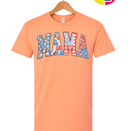 American Flag MAMA Tee
