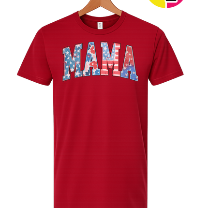 American Flag MAMA Tee