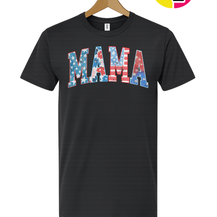 American Flag MAMA Tee