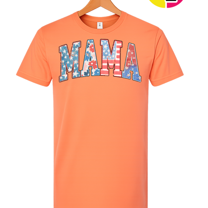 American Flag MAMA Tee