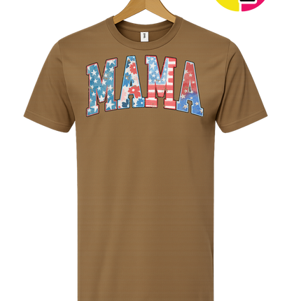 American Flag MAMA Tee