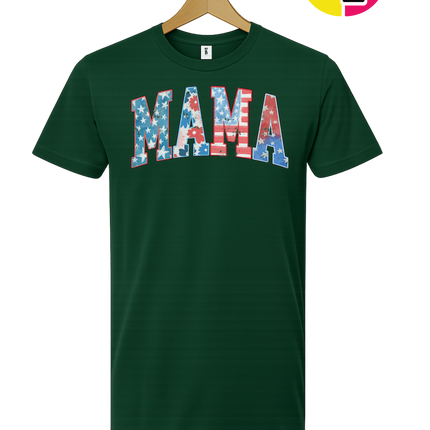 American Flag MAMA Tee